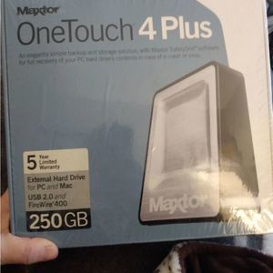 New Maxtor One touch 4 Plus 250GB